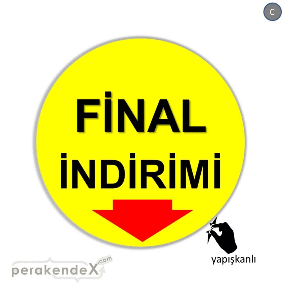 final indirimi CAMA YAPIŞAN FOLYO -oval,tek yön baskı