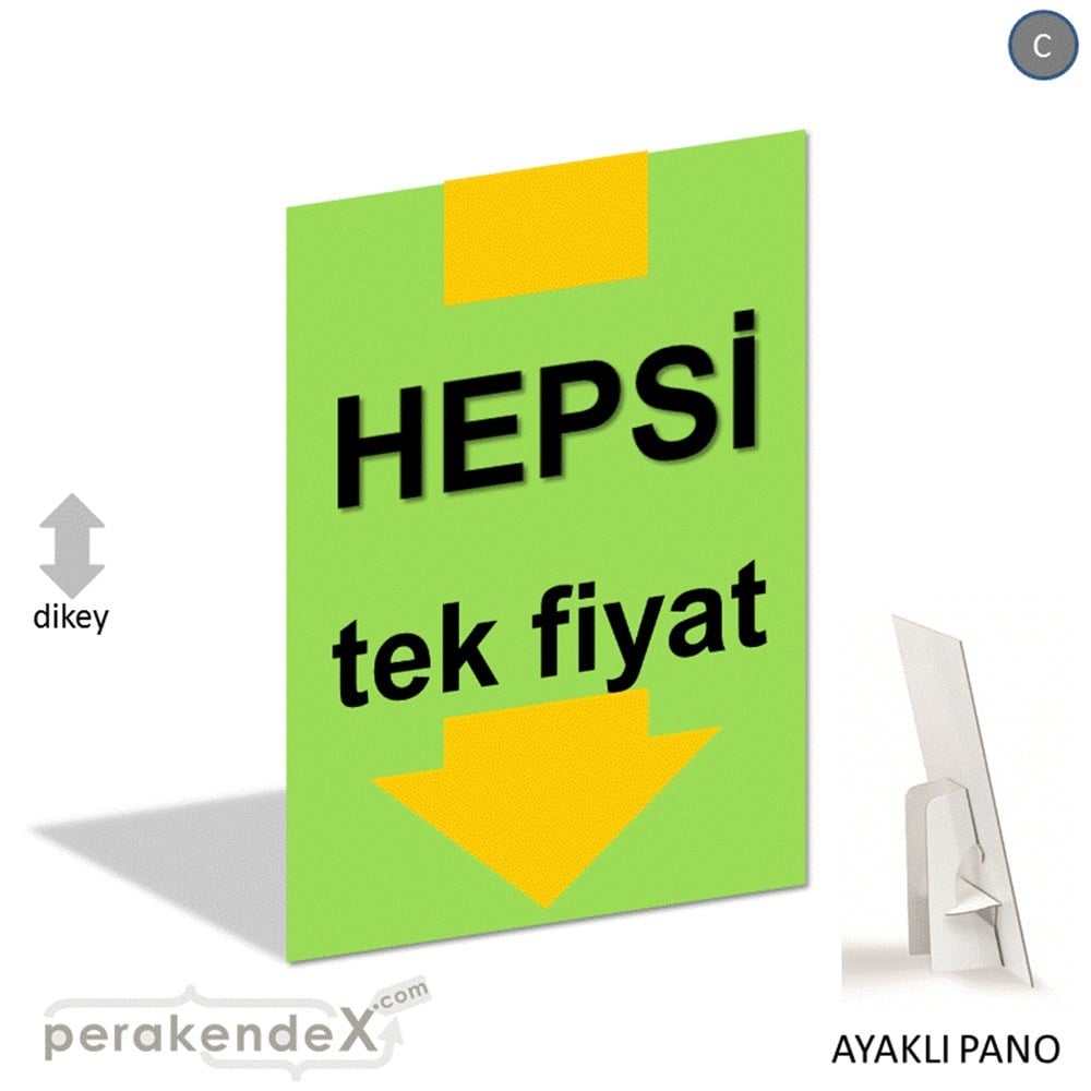 hepsi tek fiyat AYAKLI REKLAM PANOSU -dikdörtgen,tek yön baskı