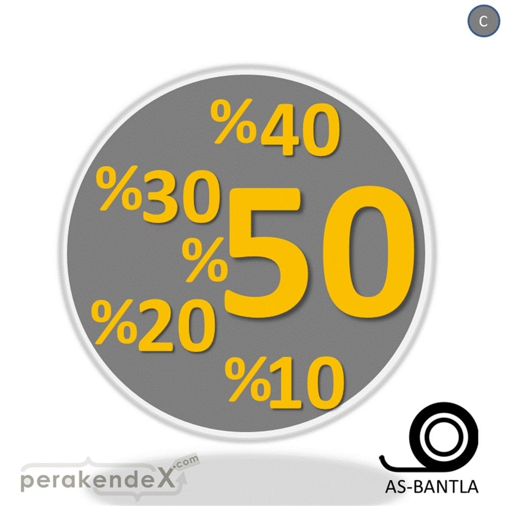 yüzde(50-40-30-20-10) indirim SERT PLASTİK POSTER -oval,tek yön baskı