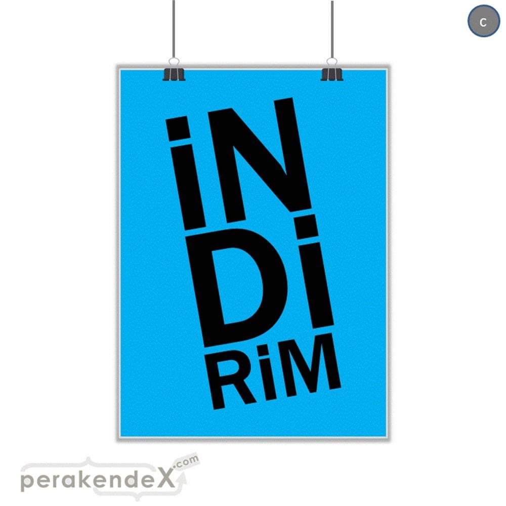 heceli indirim SERT PLASTİK POSTER -dikdörtgen,tek yön baskı