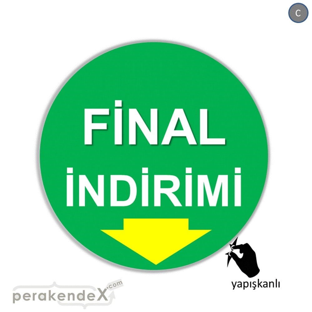 final indirimi CAMA YAPIŞAN FOLYO -oval,tek yön baskı