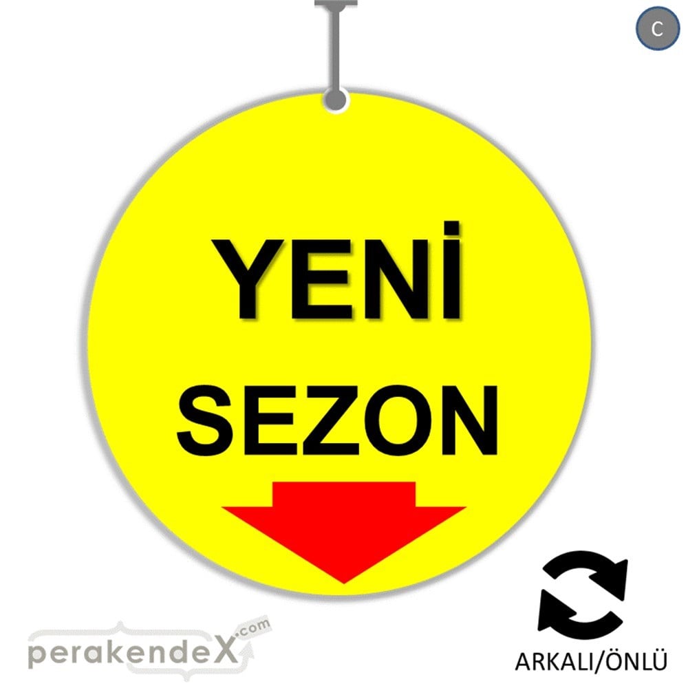 yeni sezon * DÖNKARTI -oval,çift yön baskı