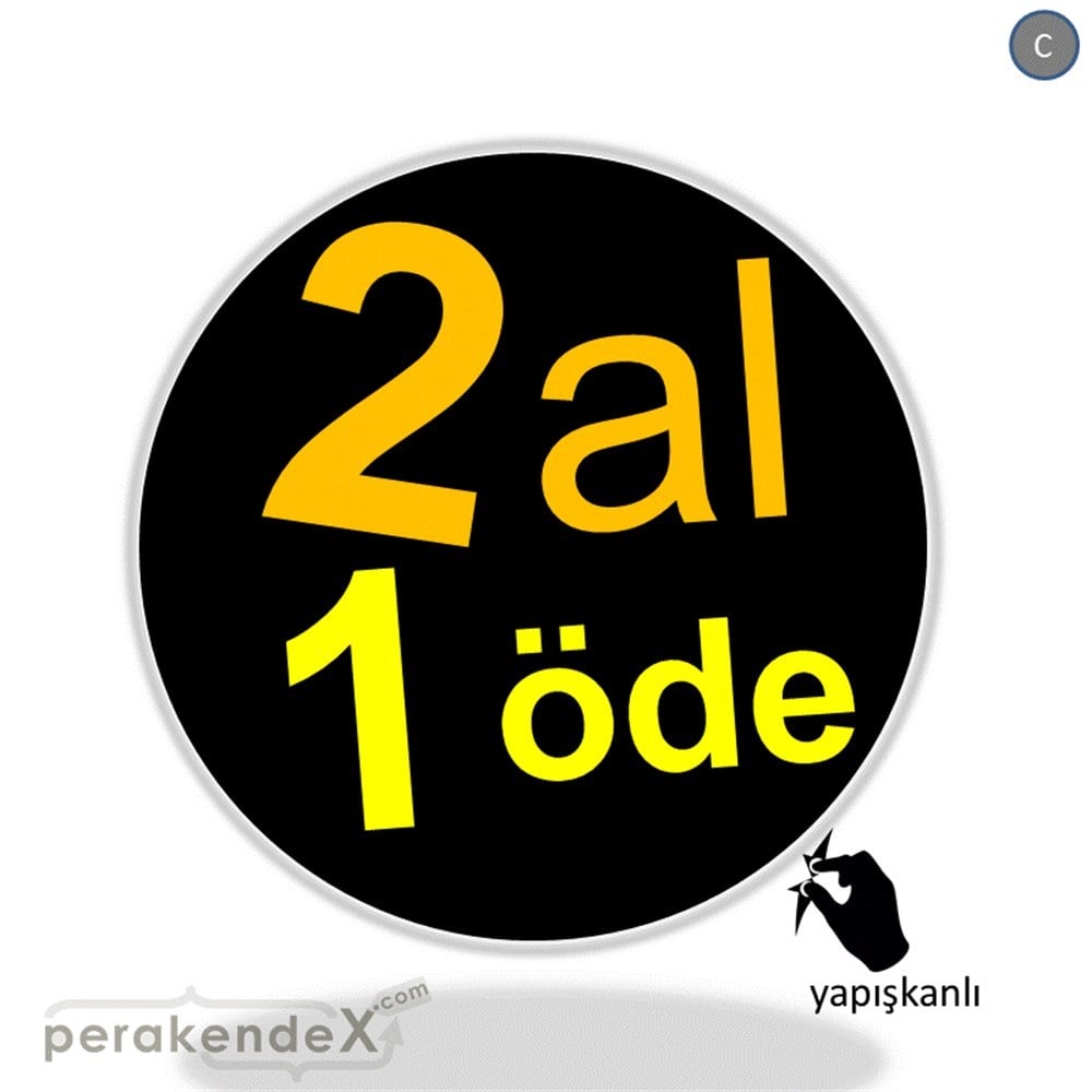 2 al 1 öde CAMA YAPIŞAN FOLYO -oval,tek yön baskı