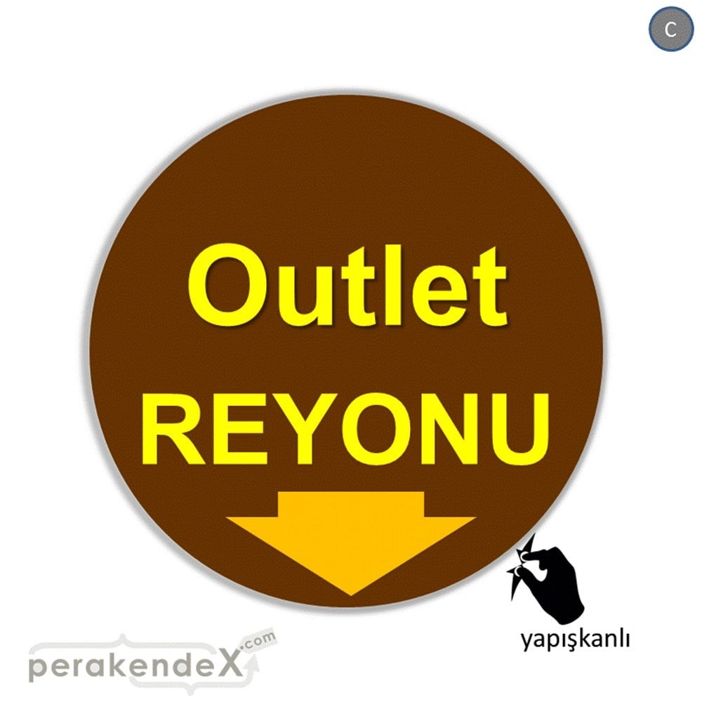 outlet reyonu CAMA YAPIŞAN FOLYO -oval,tek yön baskı
