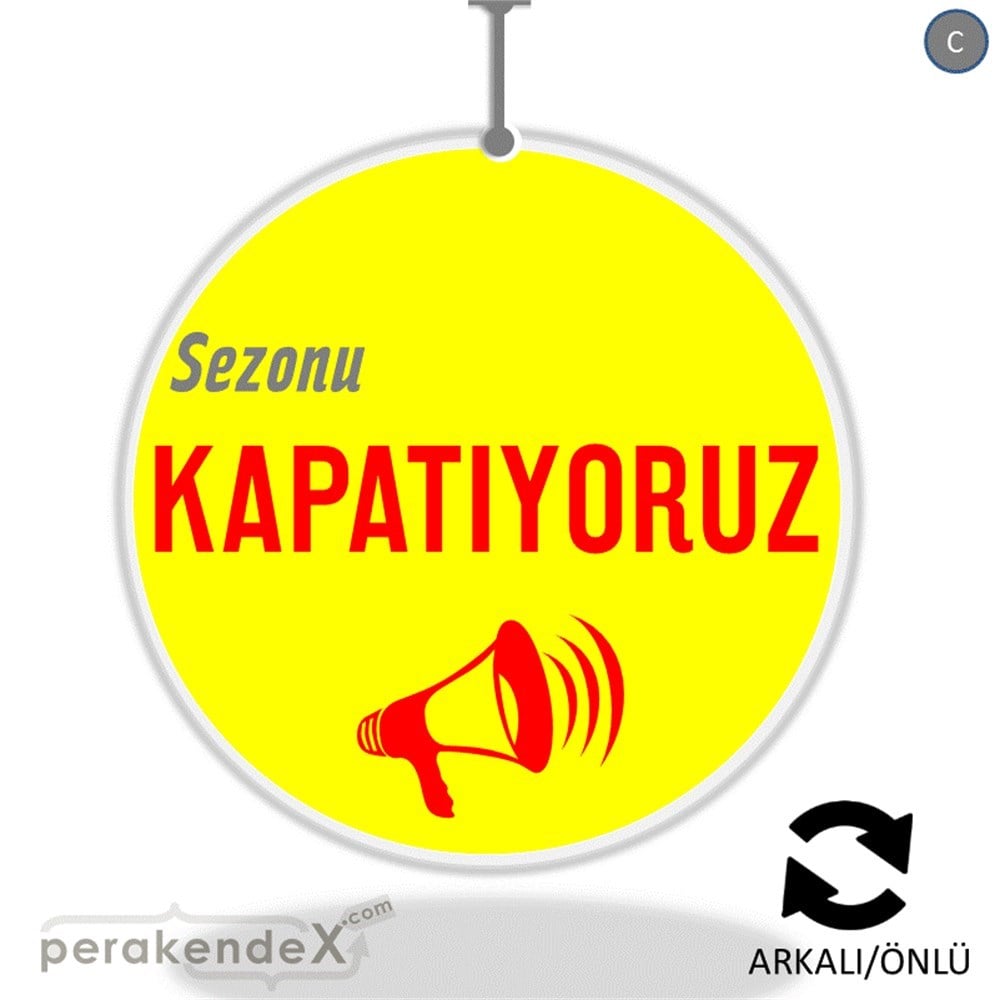 sezonu kapatıyoruz DÖNKARTI -oval,çift yön baskı