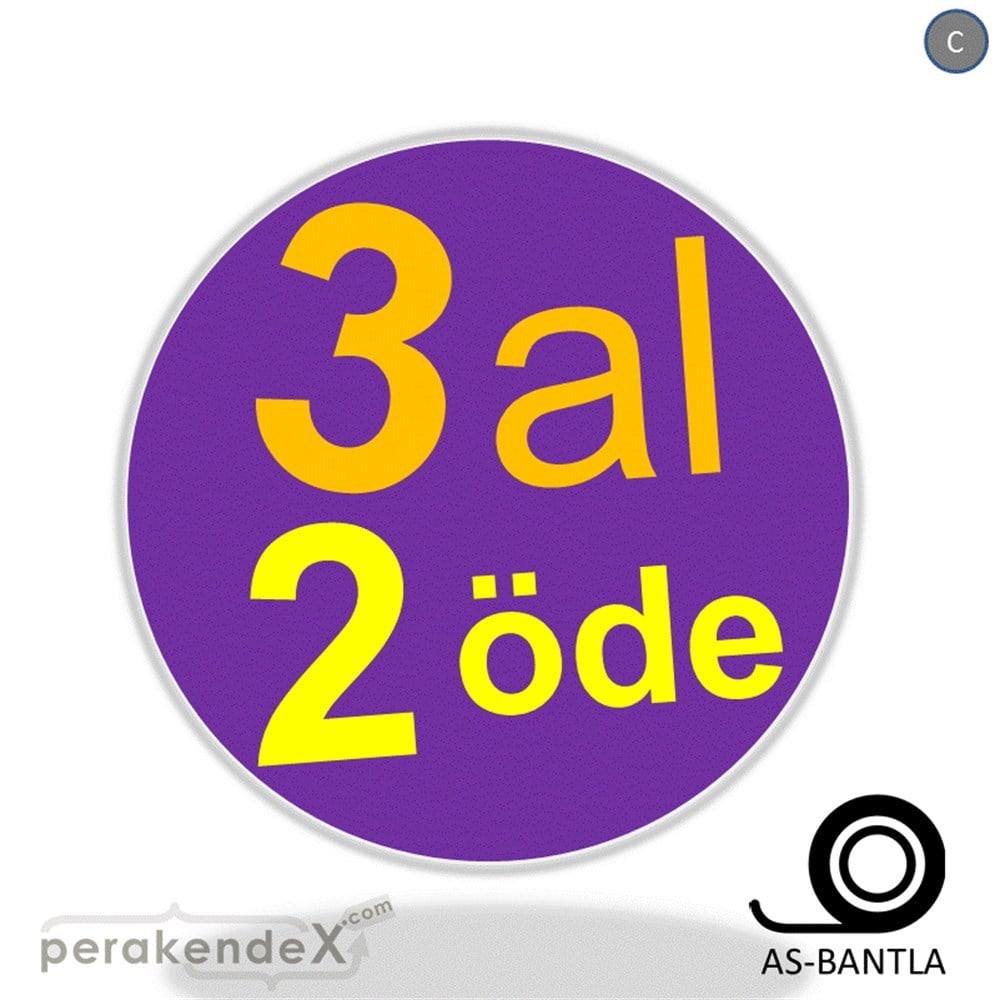 3 al 2 öde SERT PLASTİK POSTER -oval,tek yön baskı