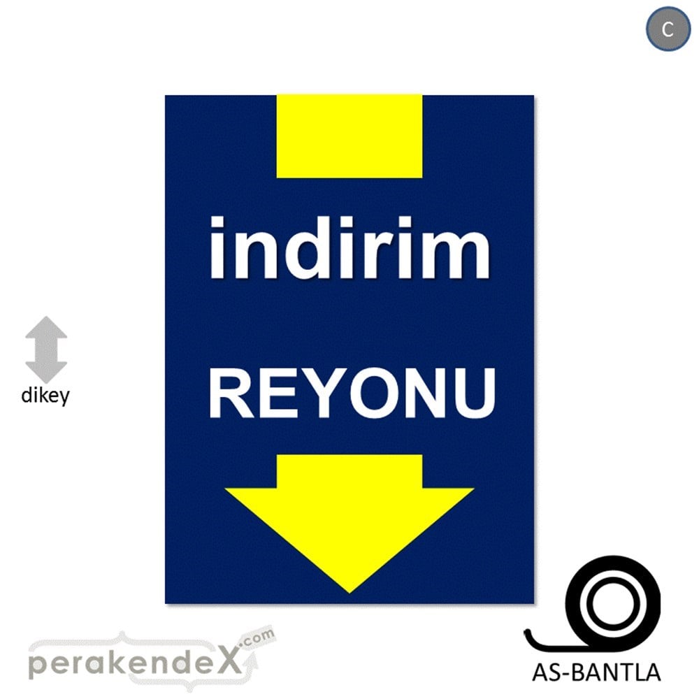indirim reyonu POSTERİ -dikdörtgen,tek yön baskı