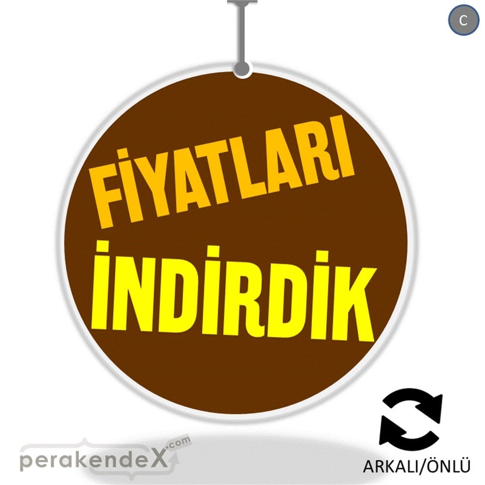 fiyatları indirdik DÖNKARTI -oval,çift yön baskı