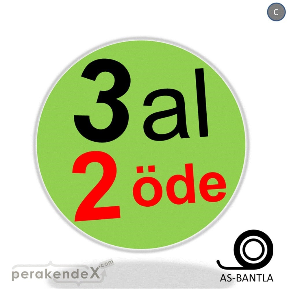 3 al 2 öde SERT PLASTİK POSTER -oval,tek yön baskı