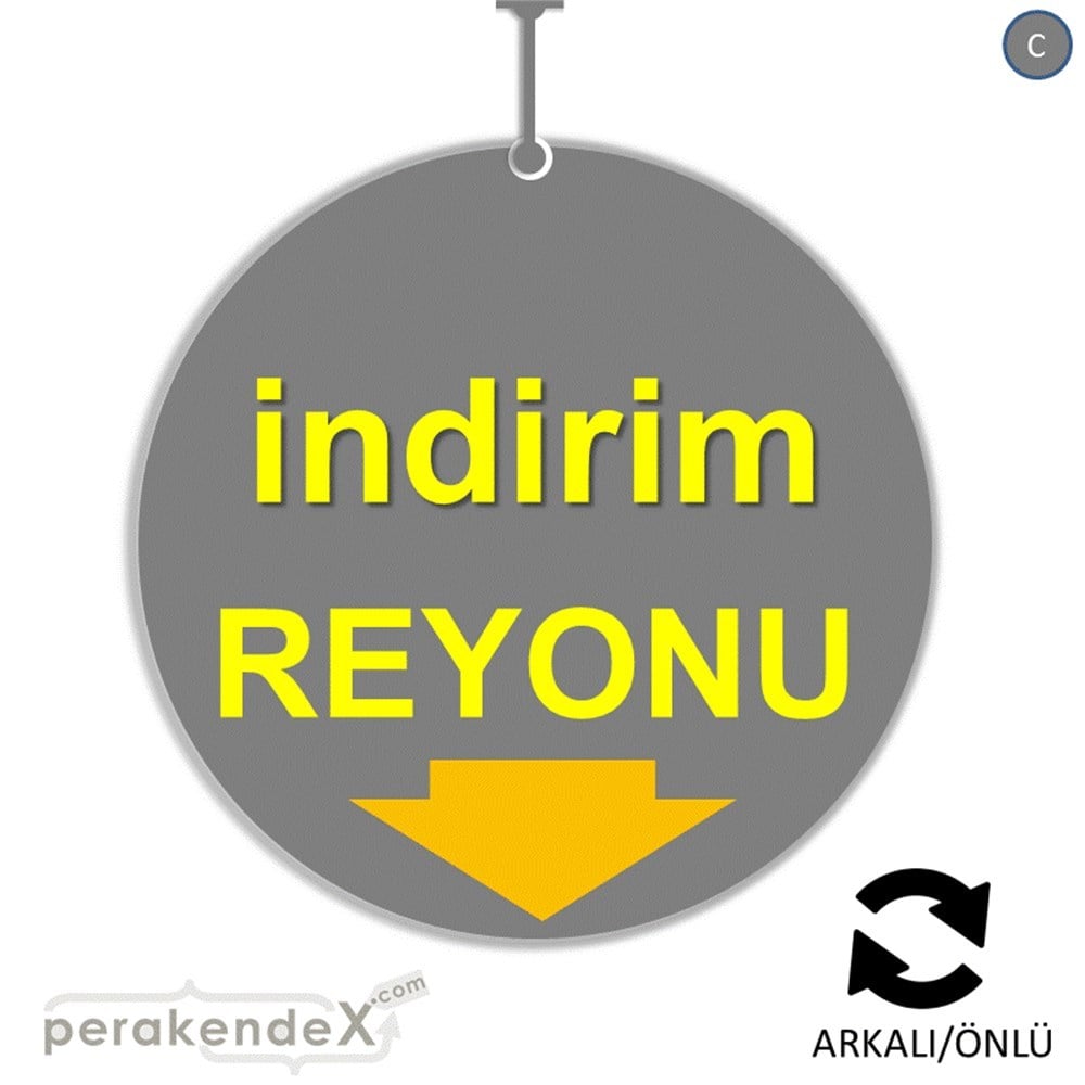 indirim reyonu DÖNKARTI -oval,çift yön baskı