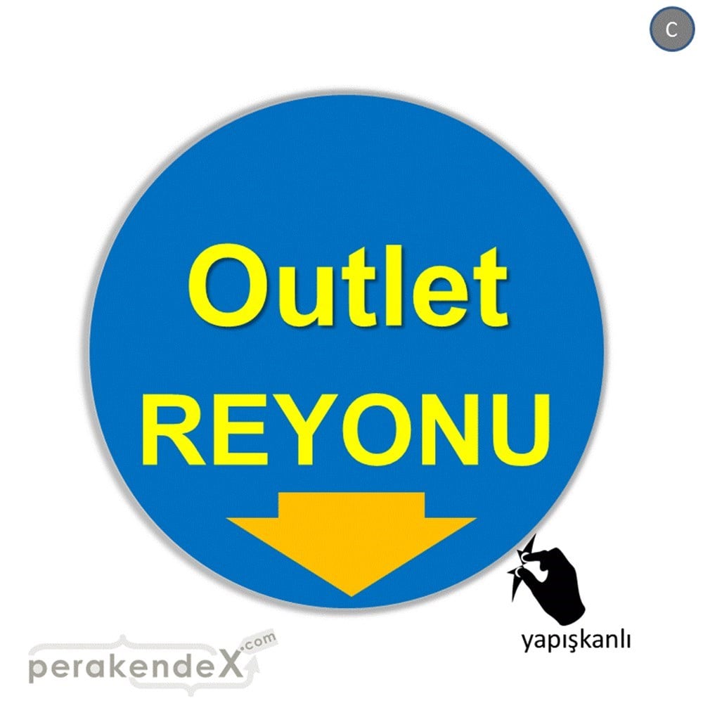 outlet reyonu CAMA YAPIŞAN FOLYO -oval,tek yön baskı