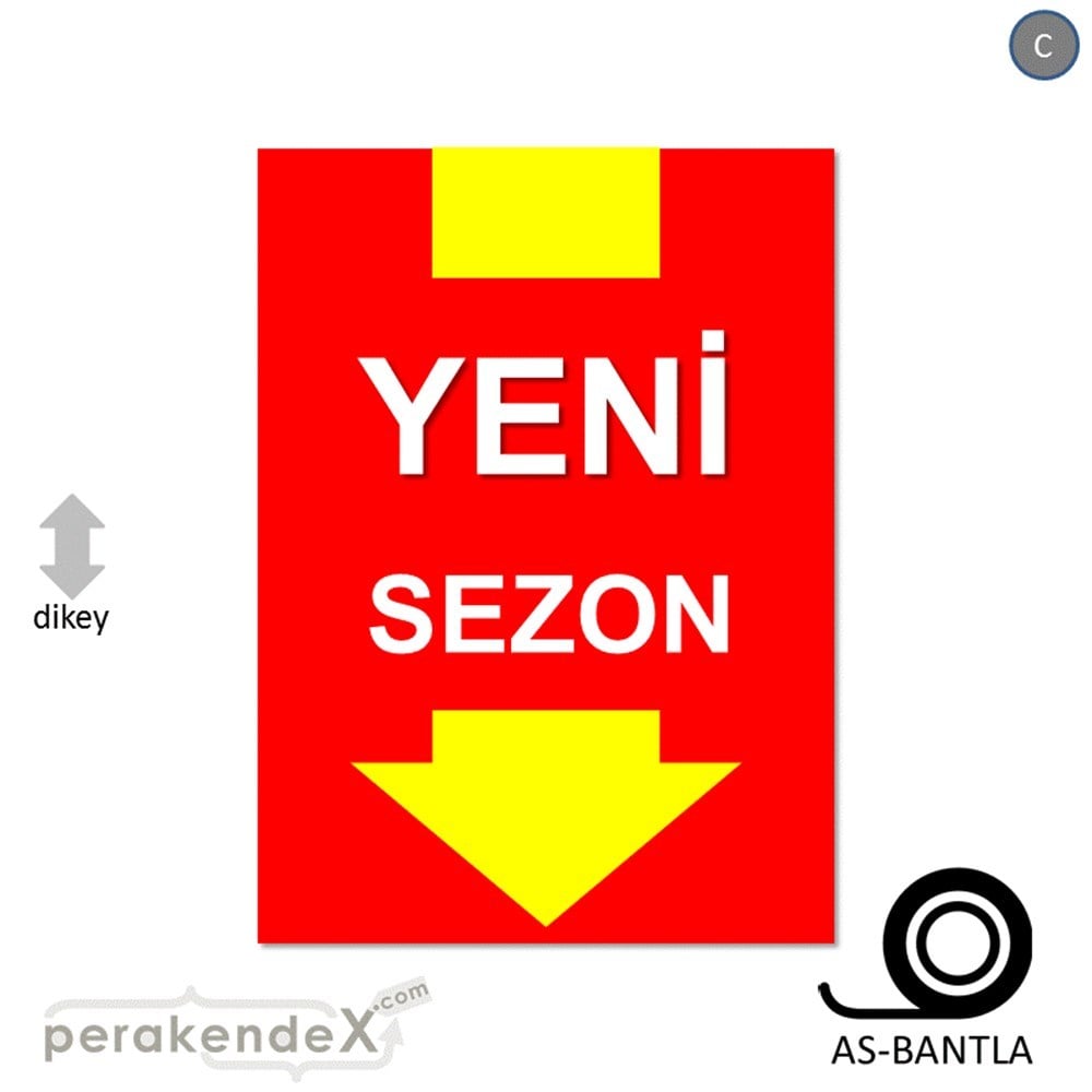 yeni sezon * POSTERİ -dikdörtgen,tek yön baskı