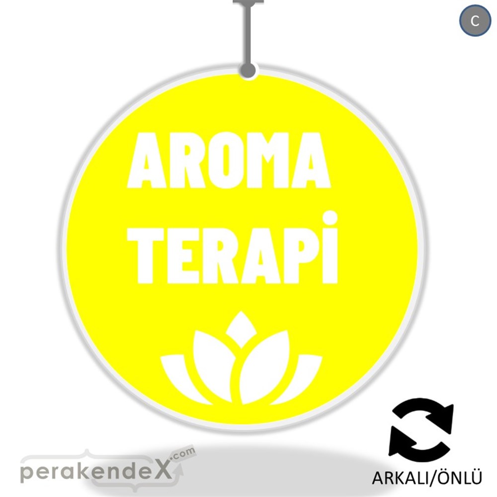 Aroma Terapi Ürünleri DÖNKART -oval,çift yön baskıdön-kart
