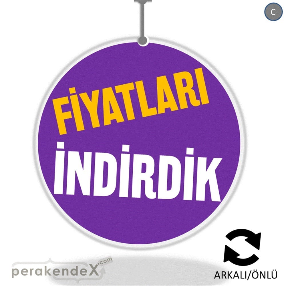 fiyatları indirdik DÖNKARTI -oval,çift yön baskı