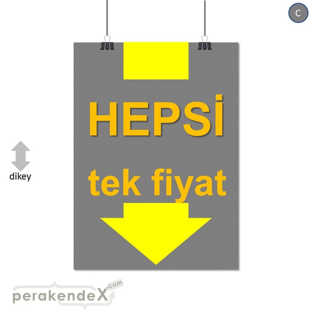 hepsi tek fiyat SERT PLASTİK POSTER -dikdörtgen,tek yön baskı