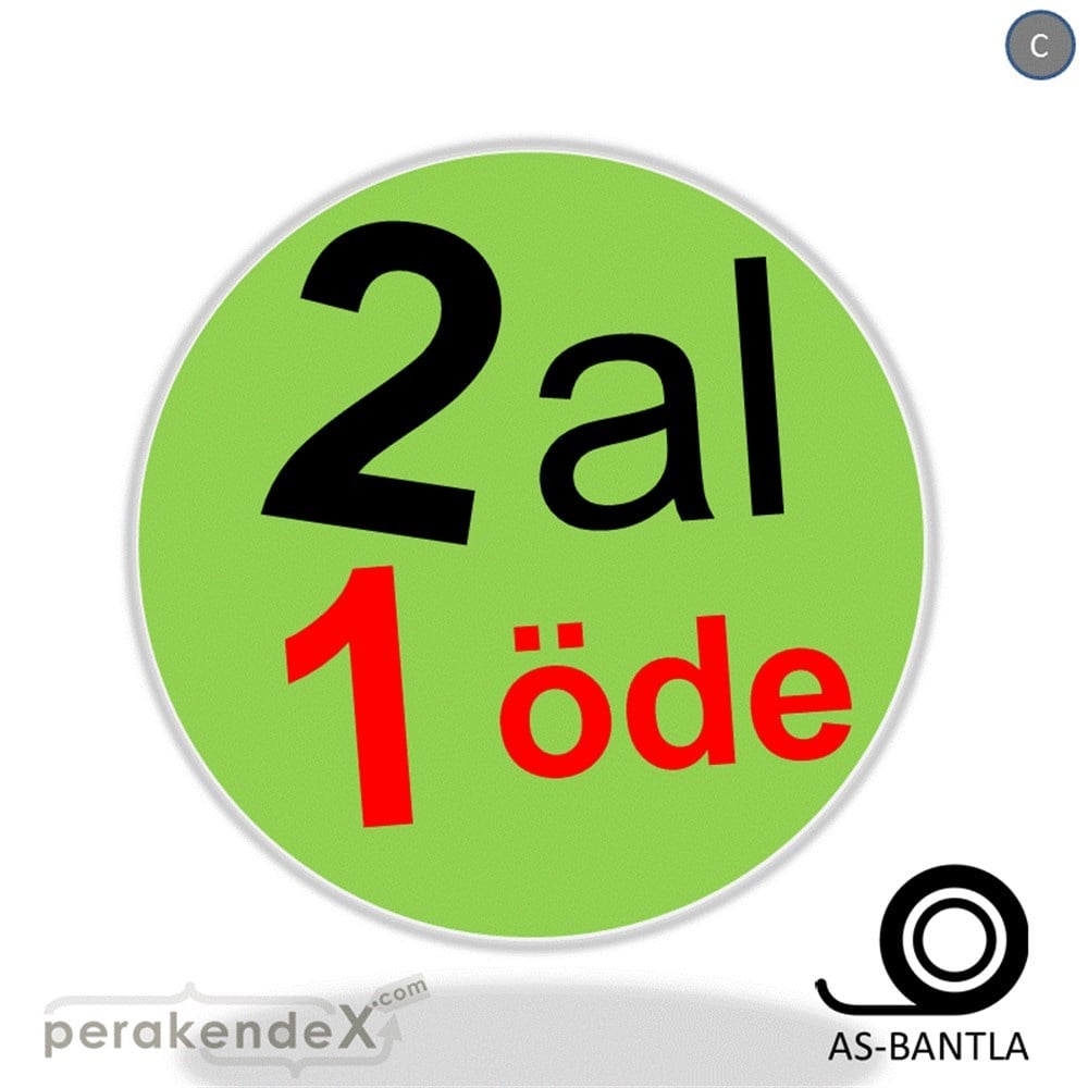 2 al 1 öde SERT PLASTİK POSTER -oval,tek yön baskı