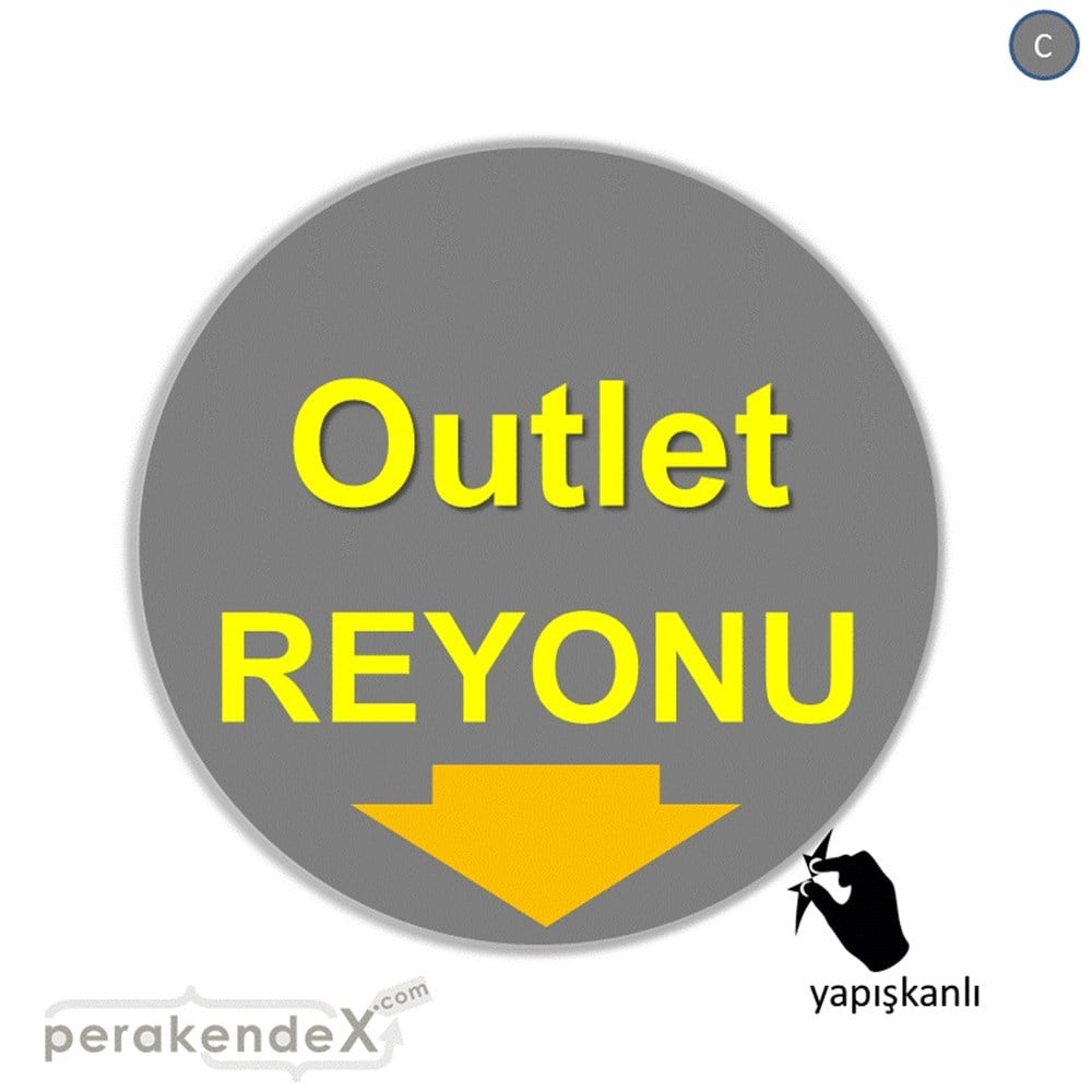 outlet reyonu CAMA YAPIŞAN FOLYO -oval,tek yön baskı