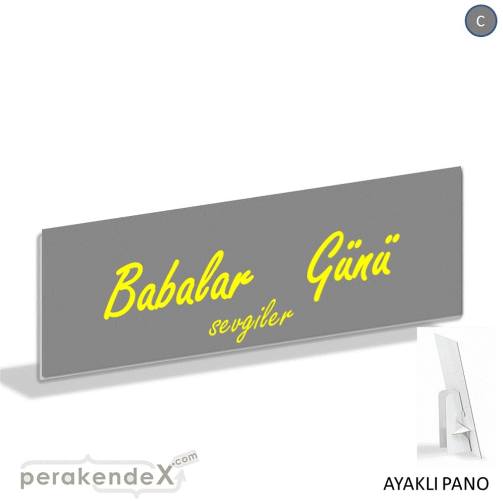 Babalar Günü Sevgiler KARTON AYAKLI POSTER,  PANO (BANNER) -dikdörtgen,tek yön baskı