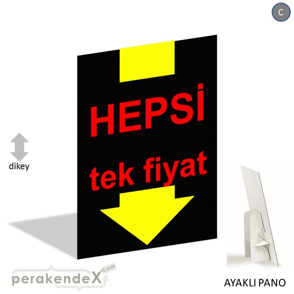 hepsi tek fiyat AYAKLI REKLAM PANOSU -dikdörtgen,tek yön baskı