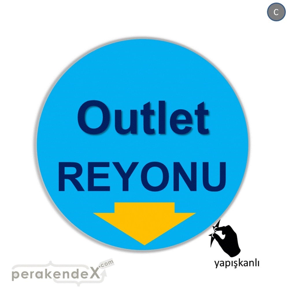 outlet reyonu CAMA YAPIŞAN FOLYO -oval,tek yön baskı