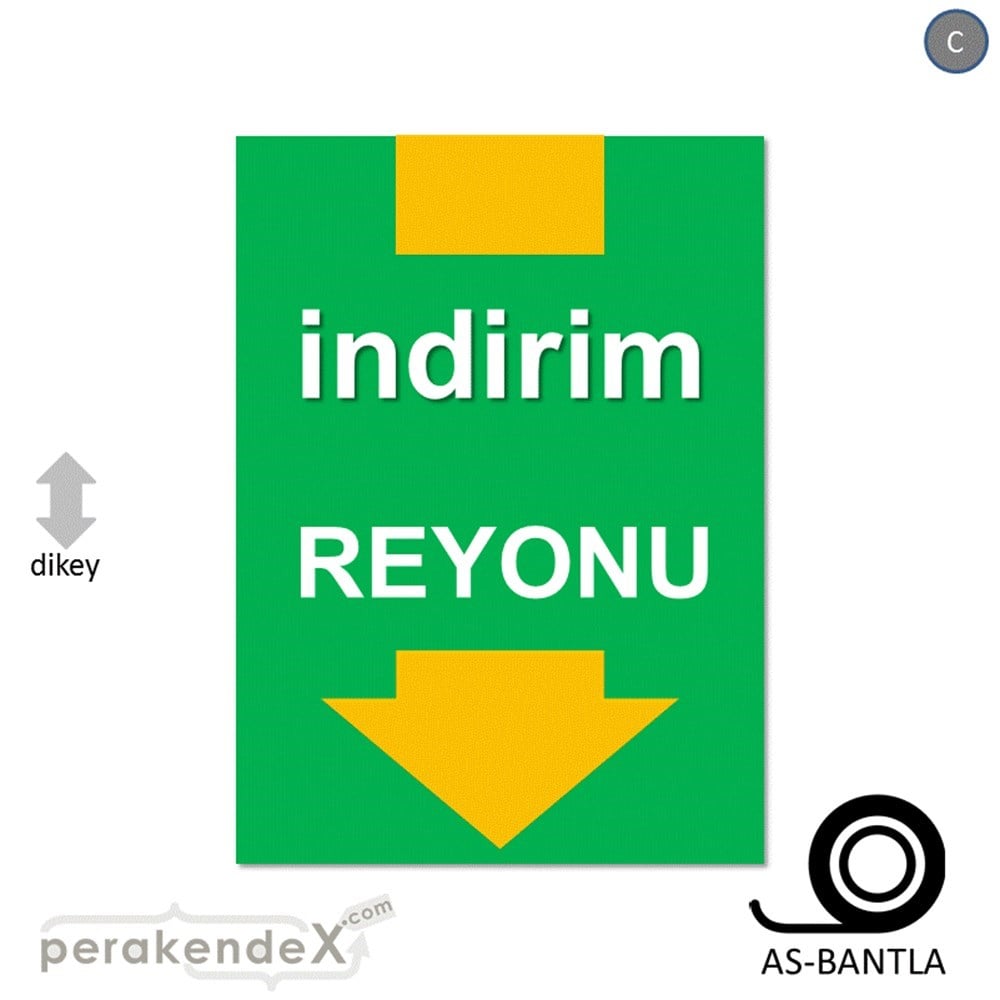 indirim reyonu POSTERİ -dikdörtgen,tek yön baskı