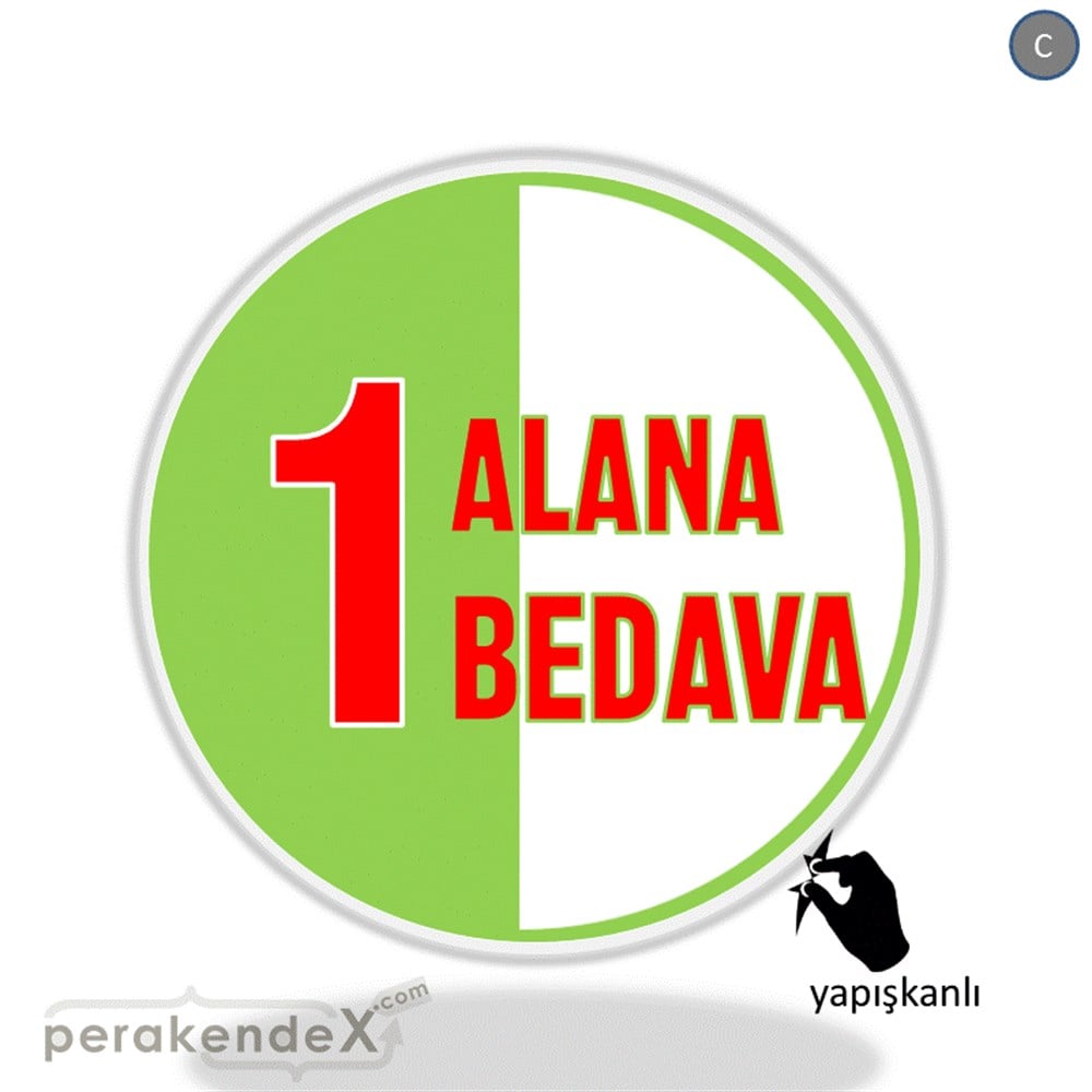 Bir Alana Bir Bedava VİTRİN - CAM FOLYO,  VİNİL -oval,tek yön baskı