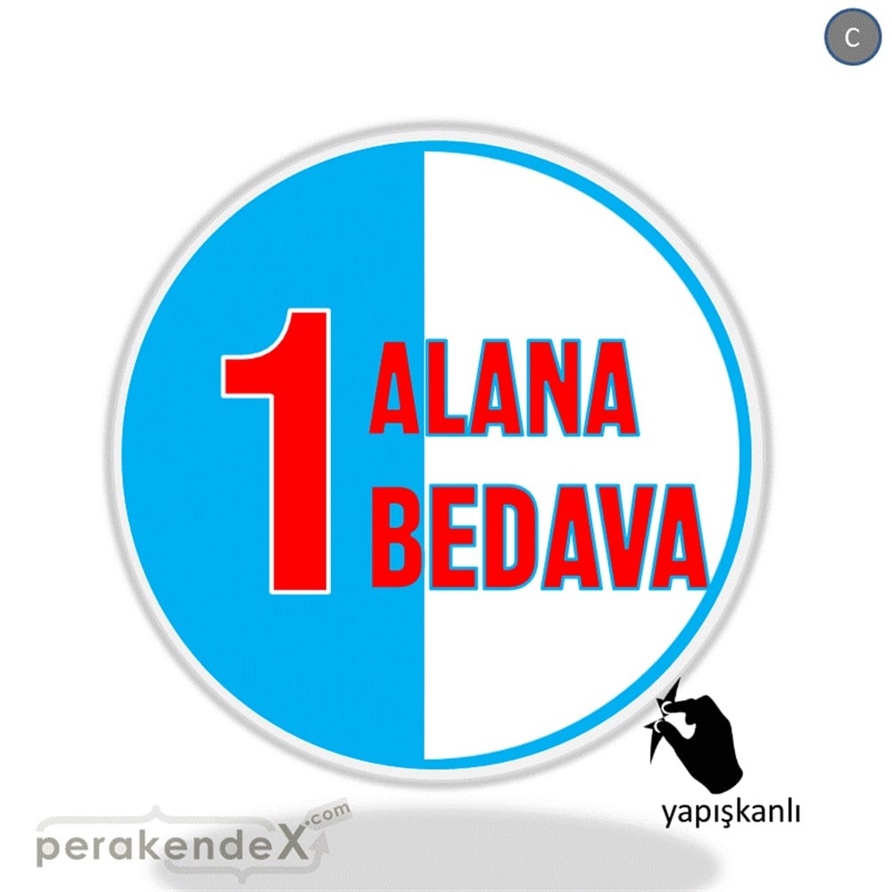 Bir Alana Bir Bedava VİTRİN - CAM FOLYO,  VİNİL -oval,tek yön baskı
