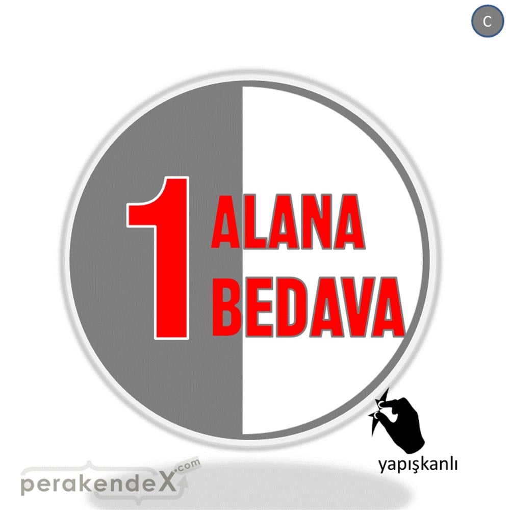 Bir Alana Bir Bedava VİTRİN - CAM FOLYO,  VİNİL -oval,tek yön baskı