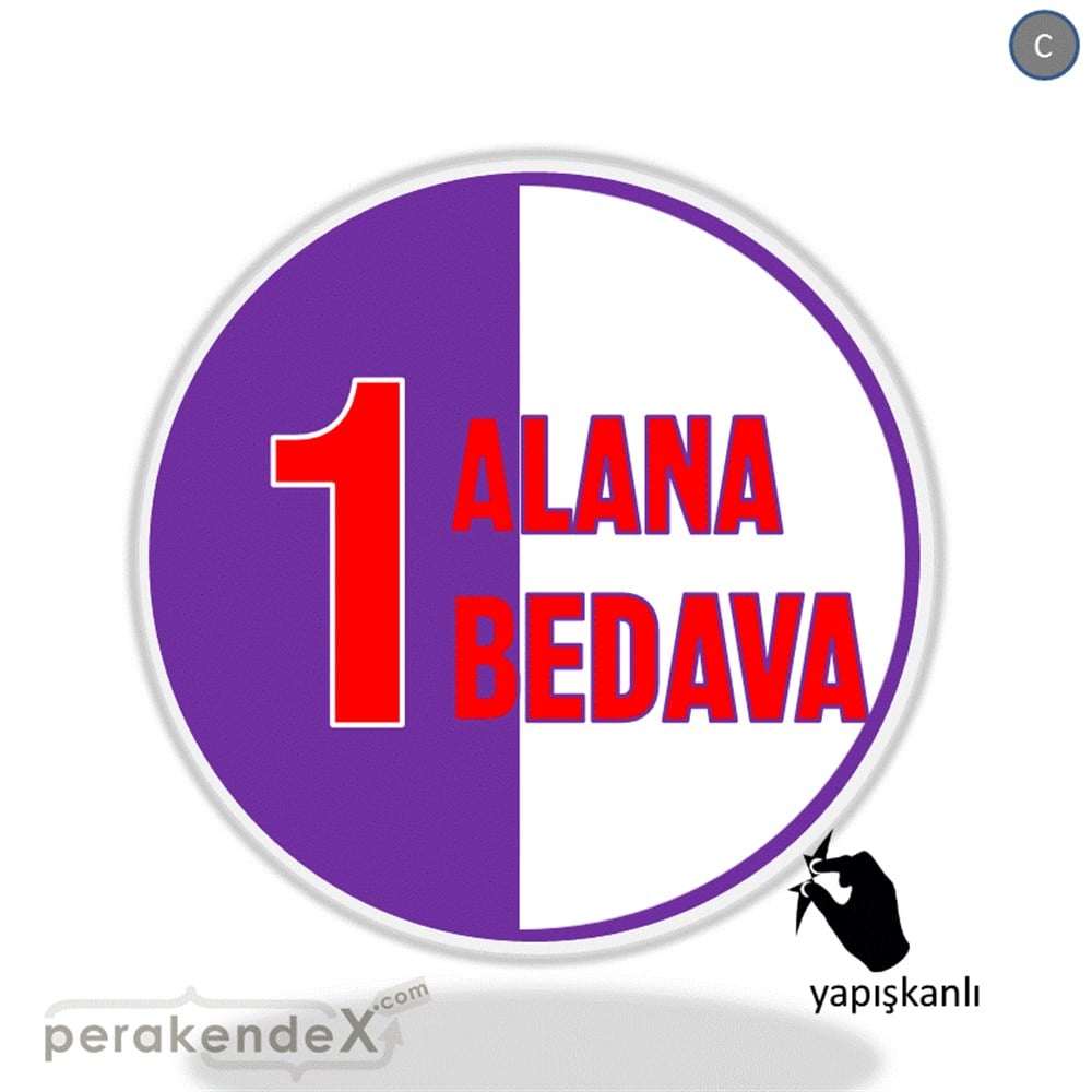 Bir Alana Bir Bedava VİTRİN - CAM FOLYO,  VİNİL -oval,tek yön baskı