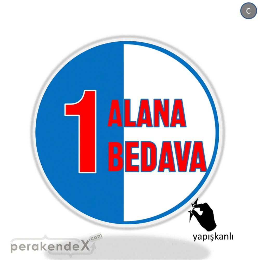 Bir Alana Bir Bedava VİTRİN - CAM FOLYO,  VİNİL -oval,tek yön baskı