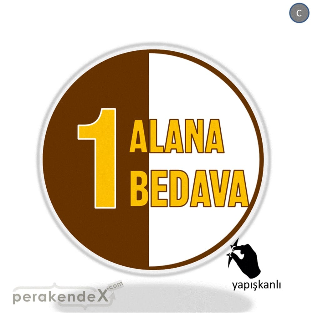 Bir Alana Bir Bedava VİTRİN - CAM FOLYO,  VİNİL -oval,tek yön baskı
