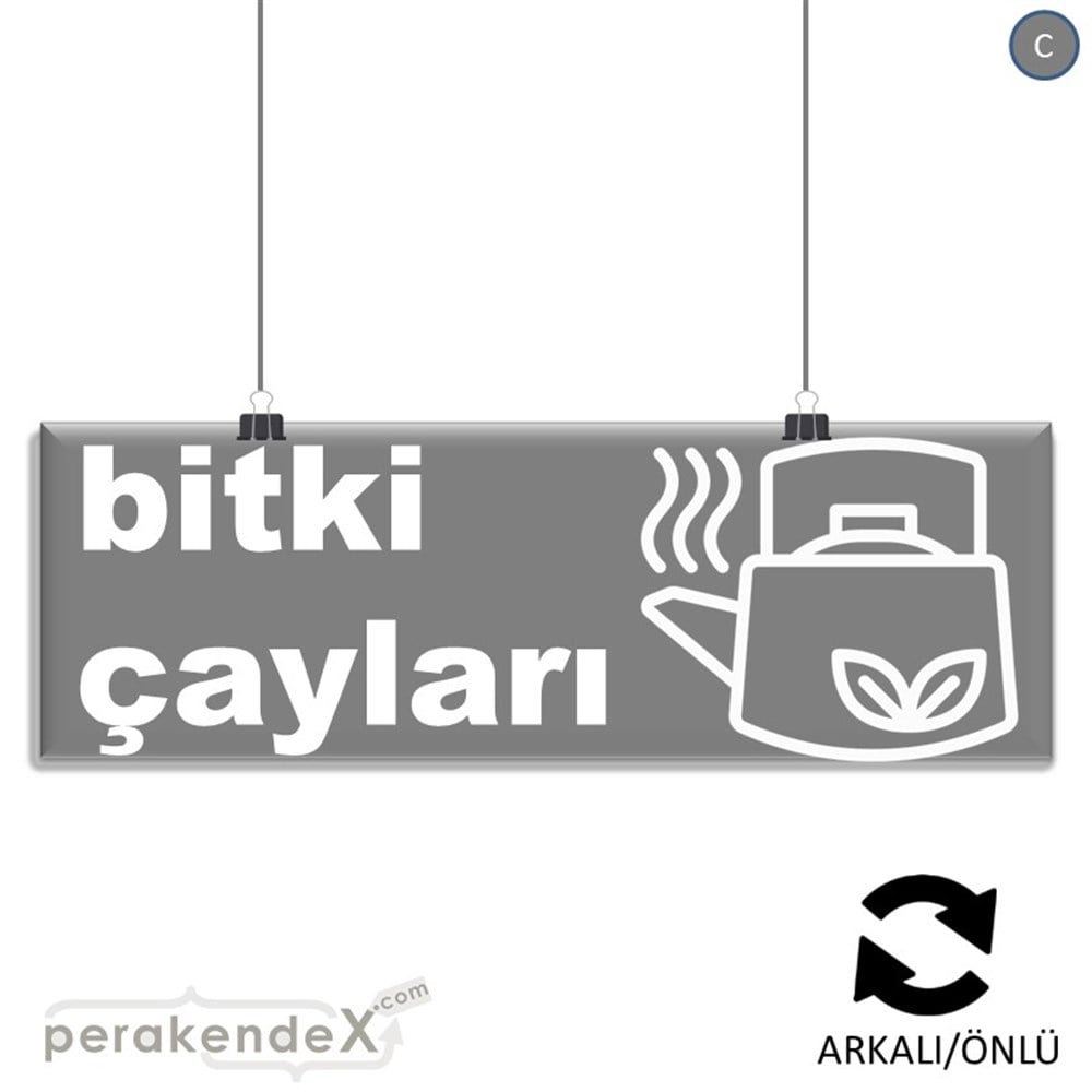 Bitki Çayları SERT PLASTİK POSTER,  AFİŞ (BANNER) -dikdörtgen,çift yön baskısert plastik poster,  afiş