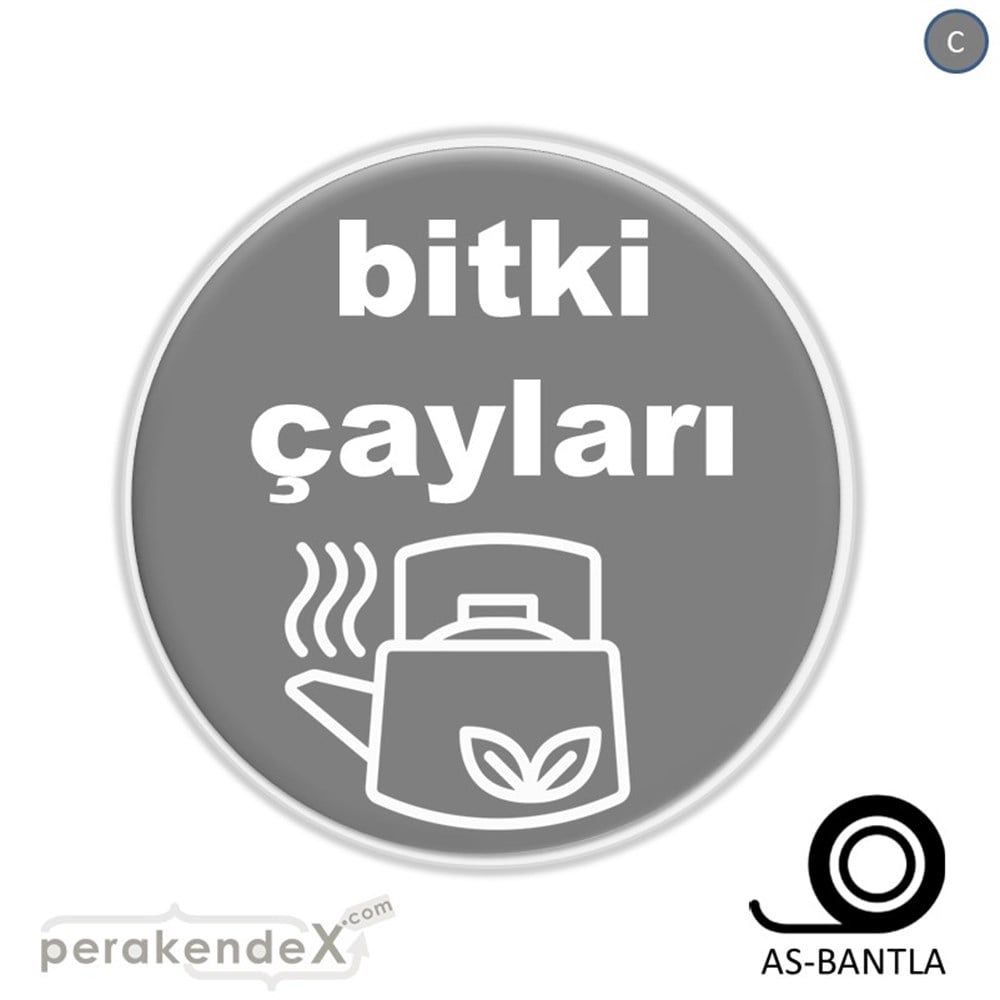 Bitki Çayları SERT PLASTİK POSTER,  AFİŞ -oval,tek yön baskısert plastik poster,  afiş