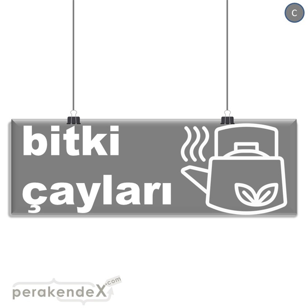 Bitki Çayları SERT PLASTİK POSTER,  AFİŞ (BANNER) -dikdörtgen,tek yön baskısert plastik poster,  afiş