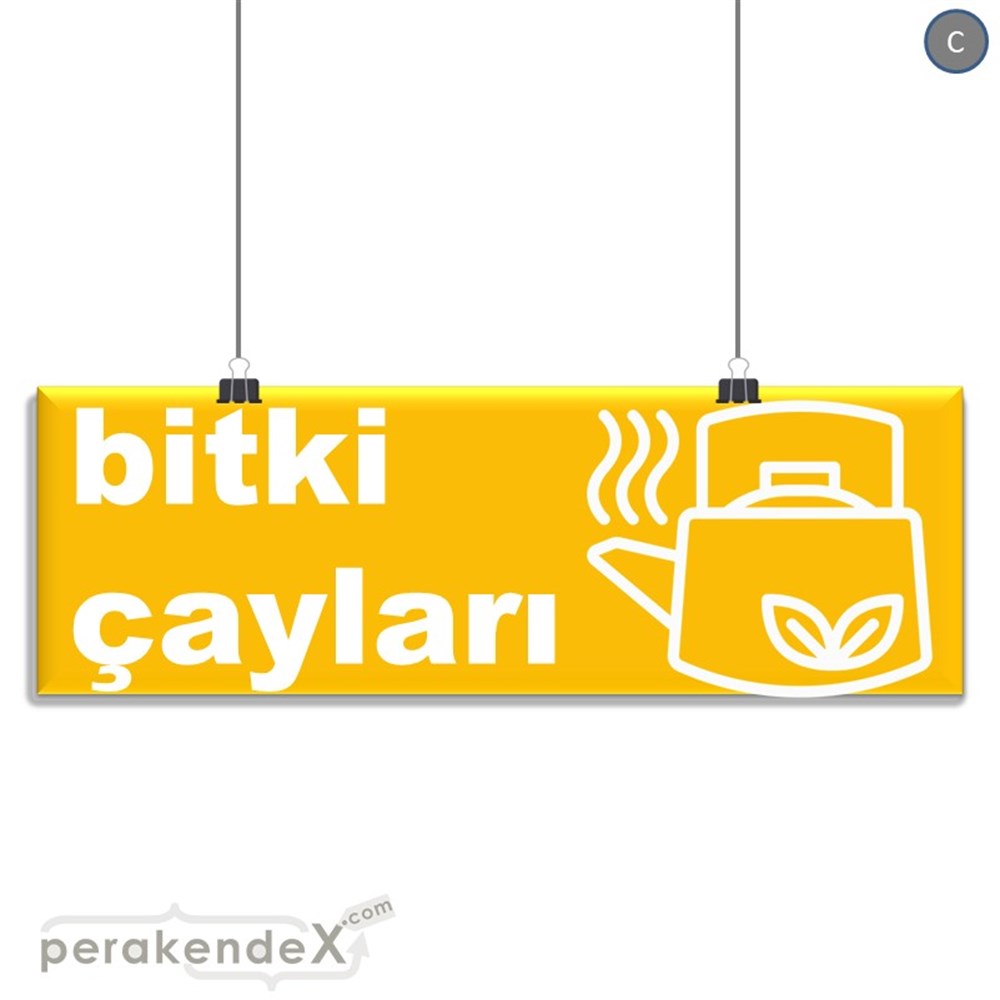 Bitki Çayları SERT PLASTİK POSTER,  AFİŞ (BANNER) -dikdörtgen,tek yön baskısert plastik poster,  afiş