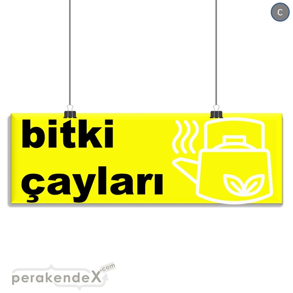Bitki Çayları SERT PLASTİK POSTER,  AFİŞ (BANNER) -dikdörtgen,tek yön baskısert plastik poster,  afiş