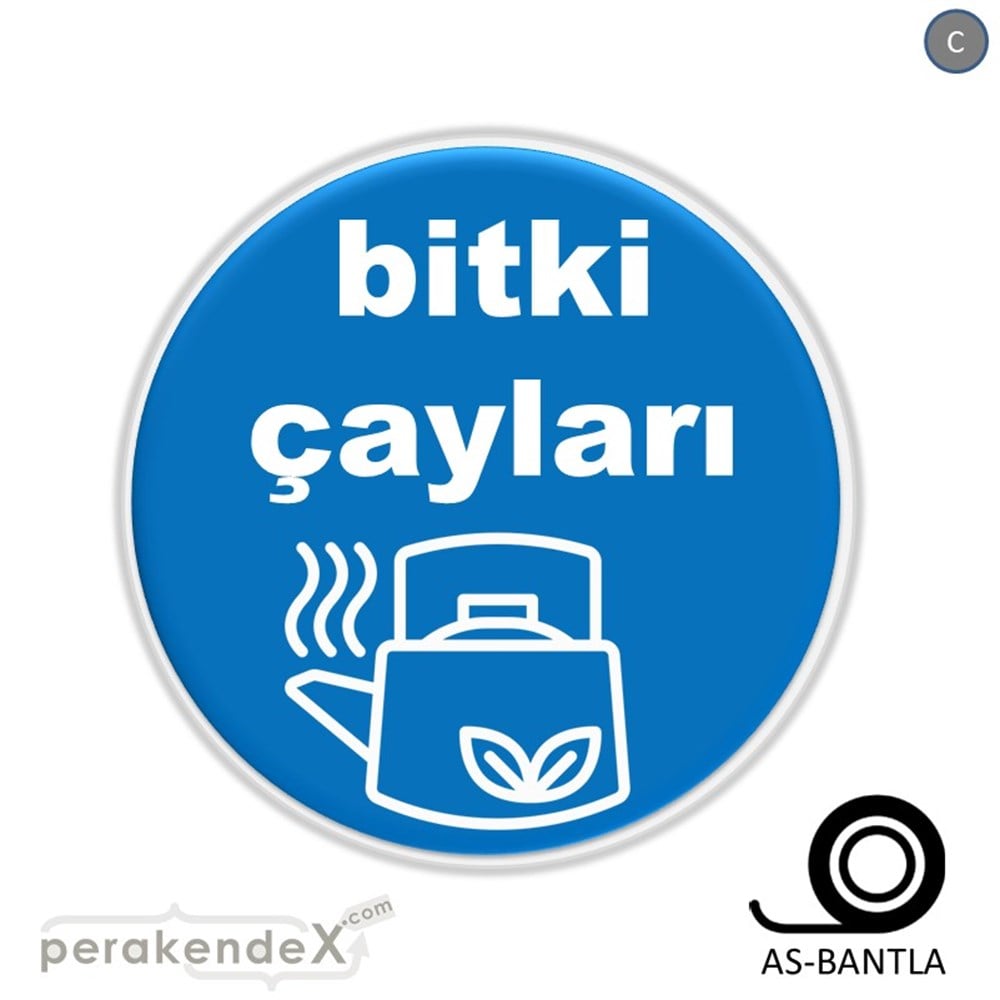 Bitki Çayları SERT PLASTİK POSTER,  AFİŞ -oval,tek yön baskısert plastik poster,  afiş