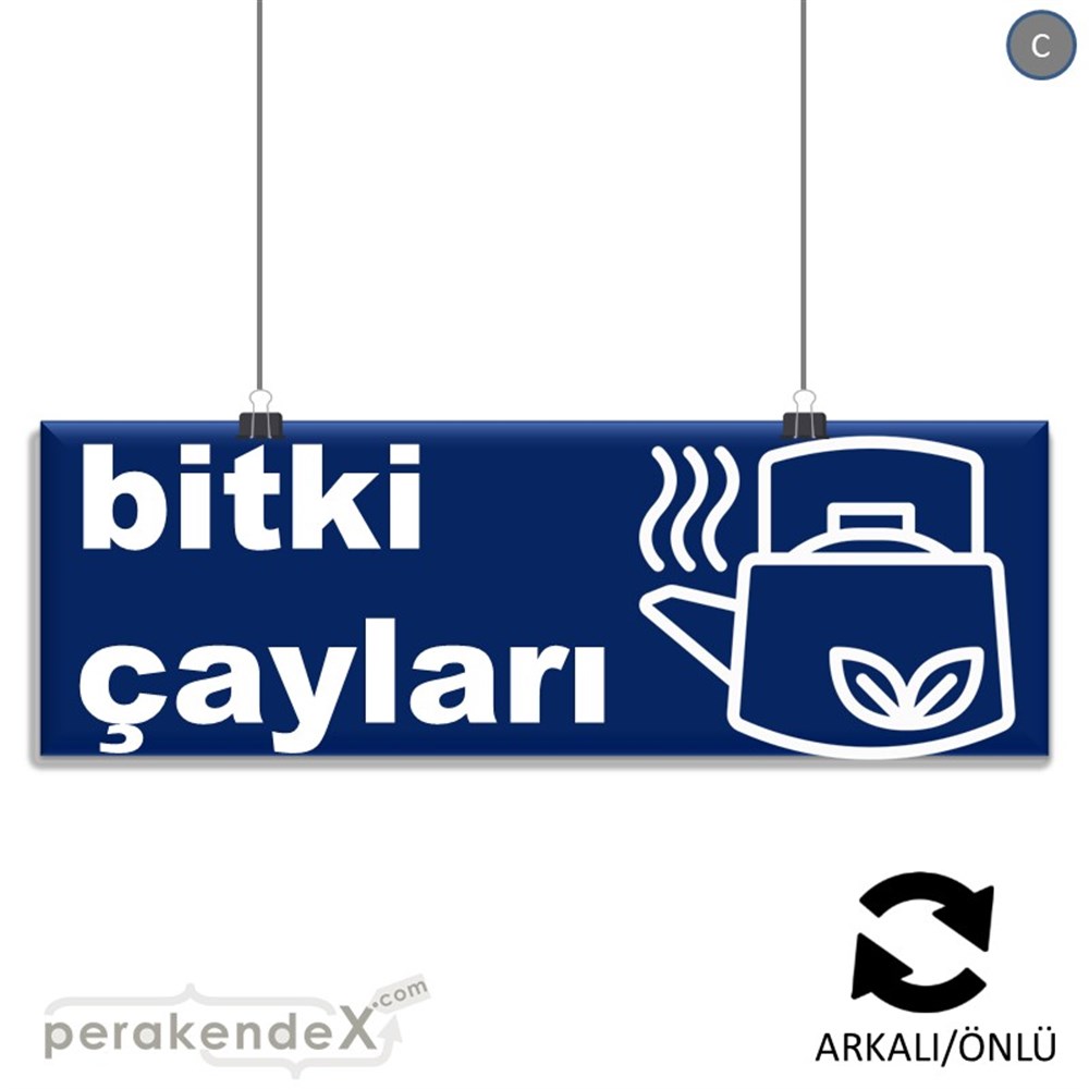 Bitki Çayları SERT PLASTİK POSTER,  AFİŞ (BANNER) -dikdörtgen,çift yön baskısert plastik poster,  afiş
