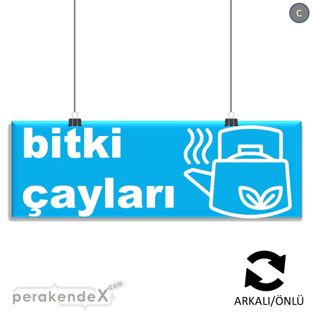 Bitki Çayları SERT PLASTİK POSTER,  AFİŞ (BANNER) -dikdörtgen,çift yön baskısert plastik poster,  afiş