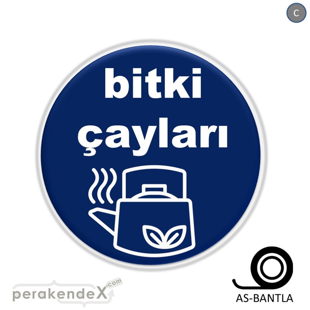Bitki Çayları SERT PLASTİK POSTER,  AFİŞ -oval,tek yön baskısert plastik poster,  afiş