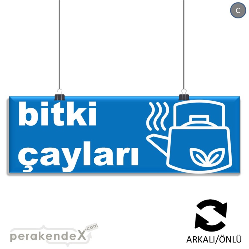 Bitki Çayları SERT PLASTİK POSTER,  AFİŞ (BANNER) -dikdörtgen,çift yön baskısert plastik poster,  afiş