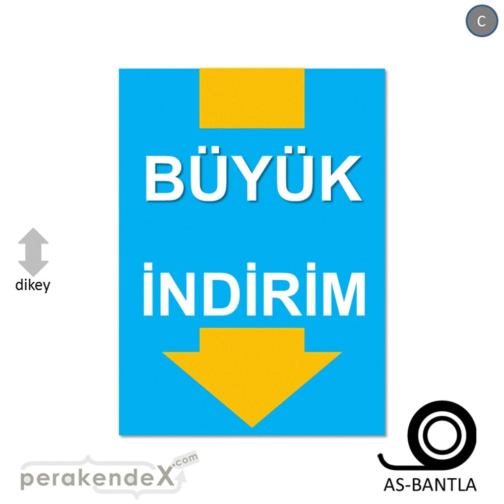 büyük indirim POSTERİ -dikdörtgen,tek yön baskı