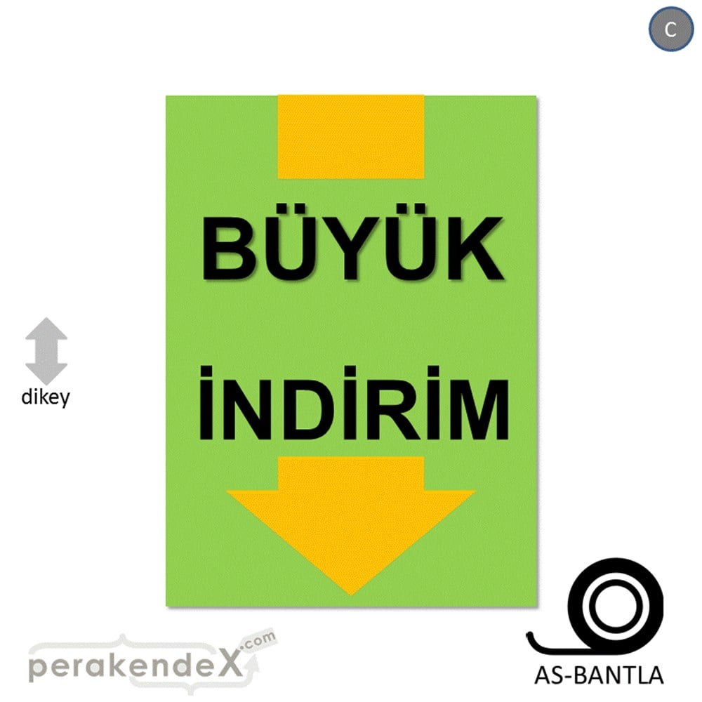 büyük indirim POSTERİ -dikdörtgen,tek yön baskı