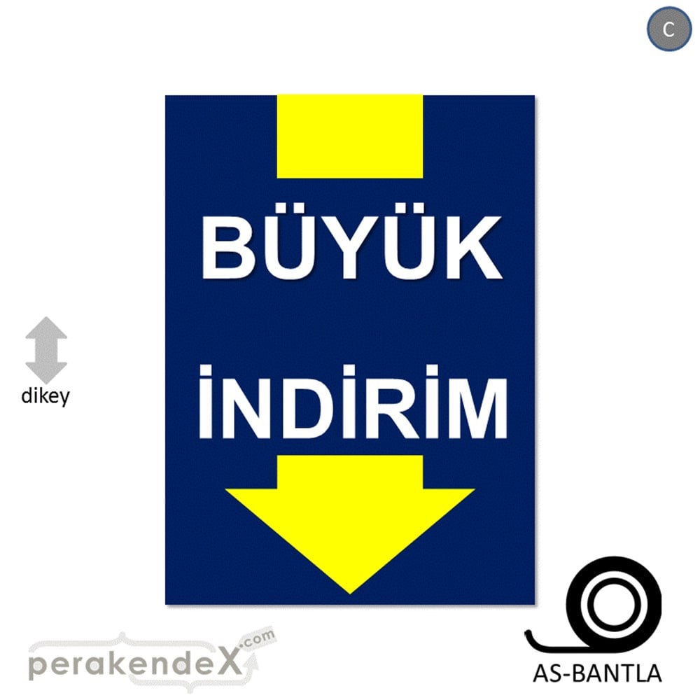 büyük indirim POSTERİ -dikdörtgen,tek yön baskı