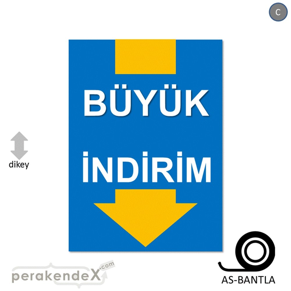 büyük indirim POSTERİ -dikdörtgen,tek yön baskı