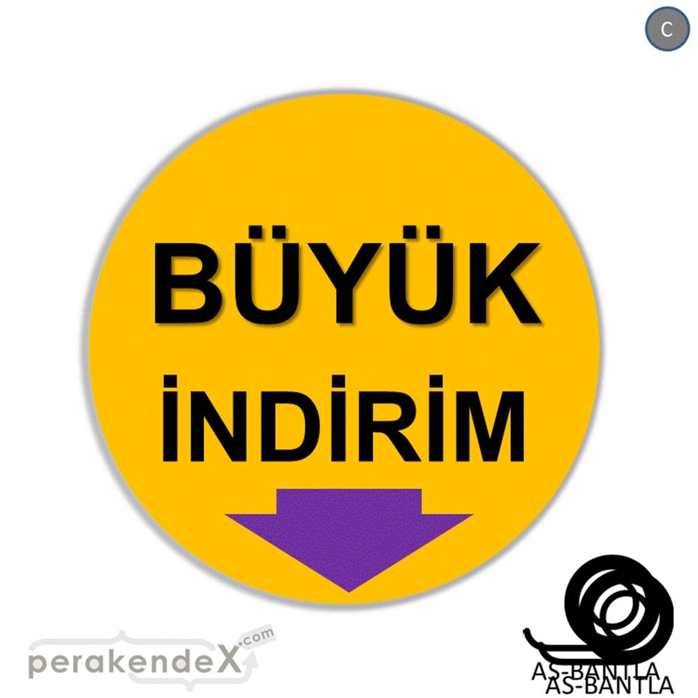 büyük indirim SERT PLASTİK POSTER -oval,tek yön baskı