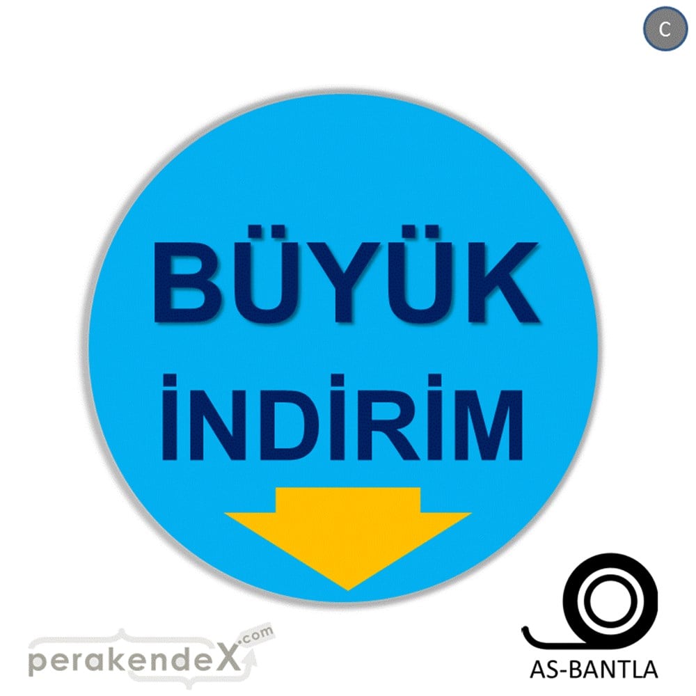 büyük indirim SERT PLASTİK POSTER -oval,tek yön baskı