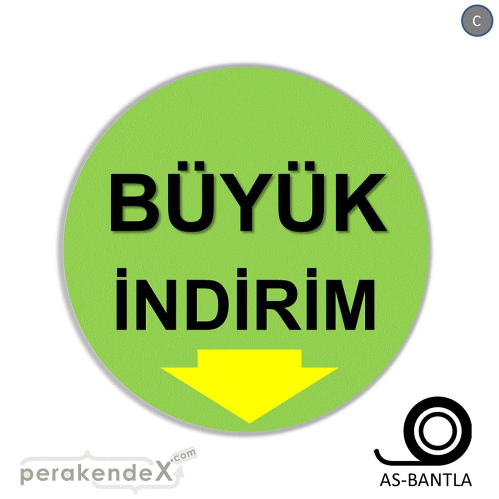 büyük indirim SERT PLASTİK POSTER -oval,tek yön baskı