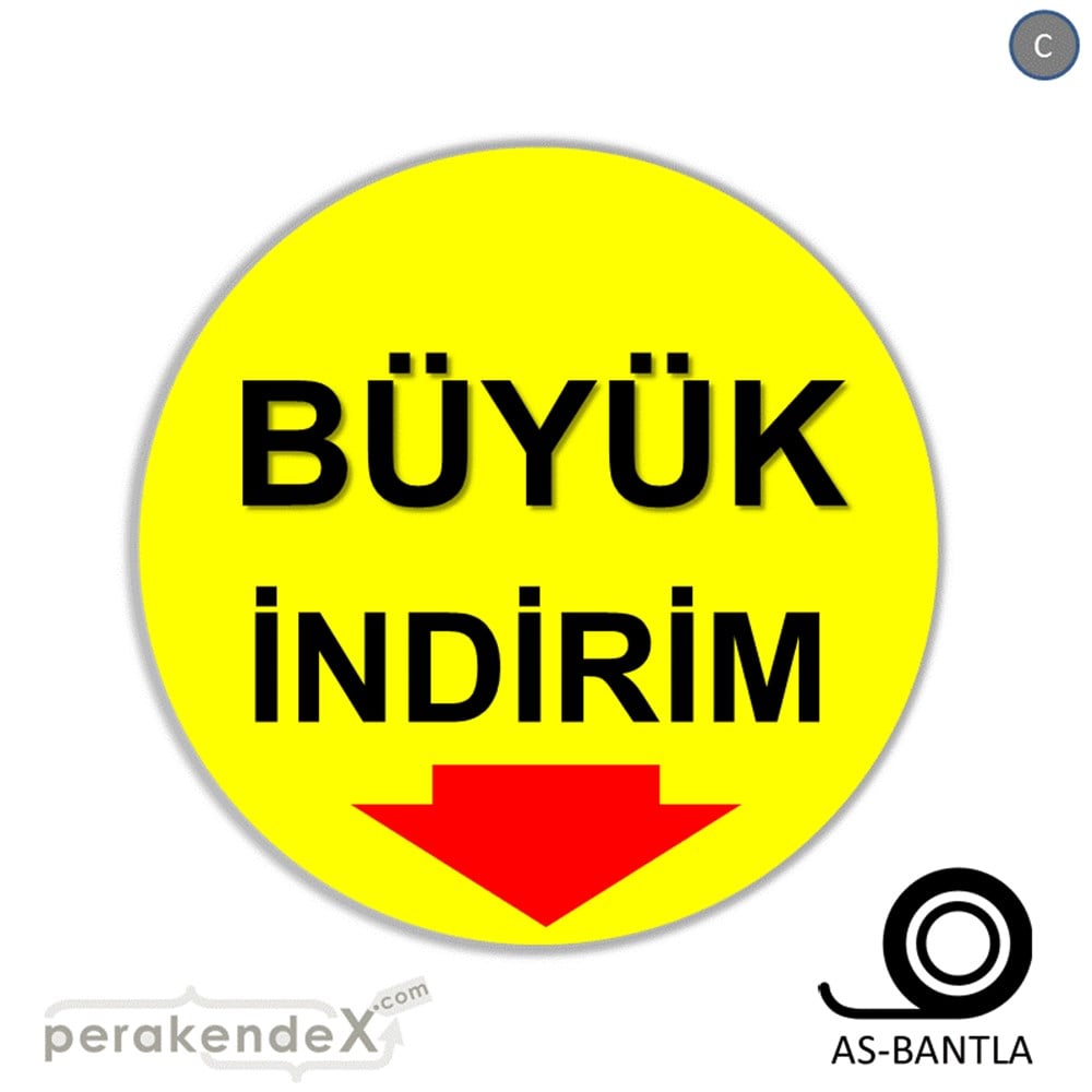 büyük indirim SERT PLASTİK POSTER -oval,tek yön baskı