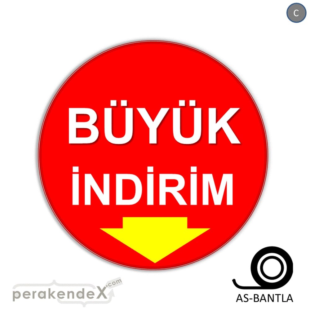 büyük indirim SERT PLASTİK POSTER -oval,tek yön baskı